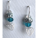 Dangling wire Triangle Teal