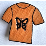 Orange T Shirt Butterfly